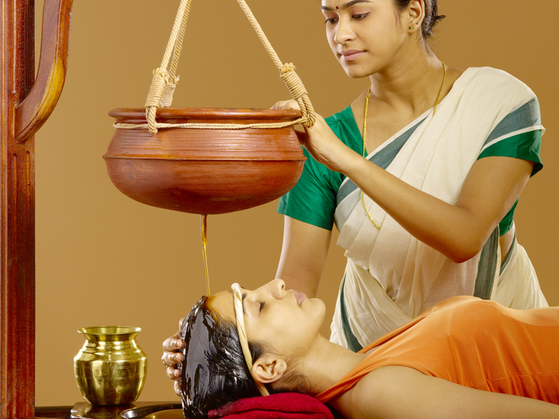 Shirodhara Warm Oil Forehead Therapy Stress Relief Prakriti Ayurveda Chennai